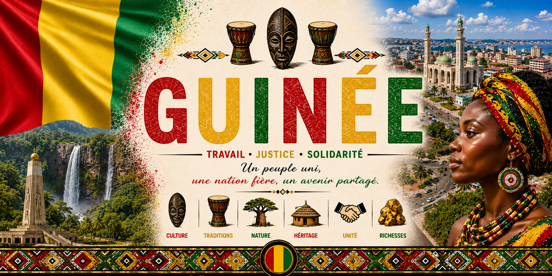 Mug Souvenir Guinée - Fouta-Djalon & Traditions