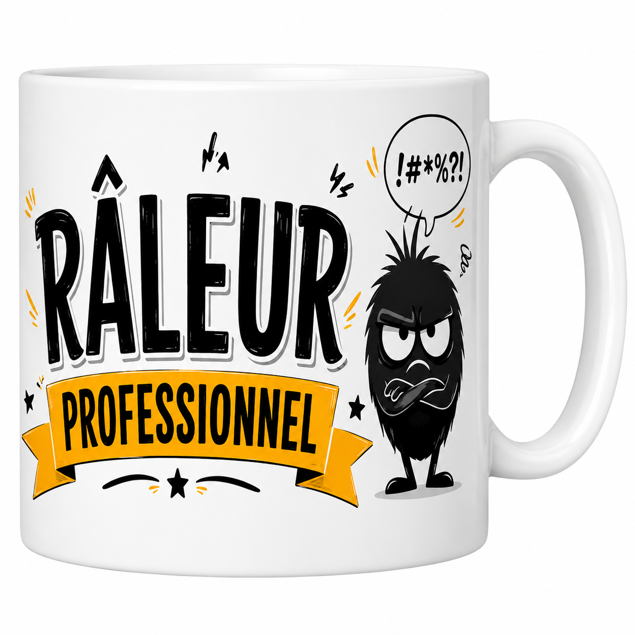 Mug Râleur Professionnel - Humour Mauvaise Foi Assumée