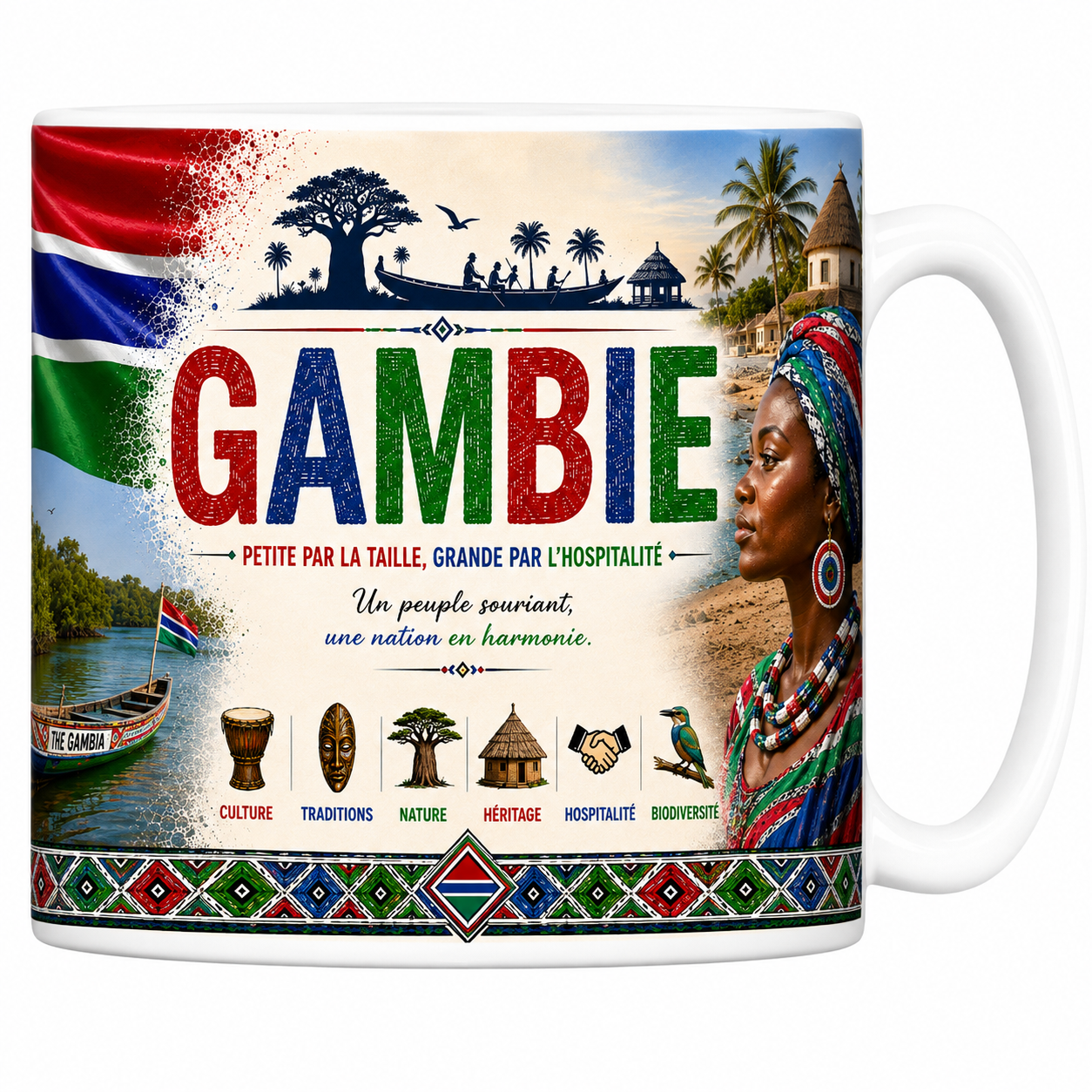 Mug Souvenir Gambie - Fleuve & Nature