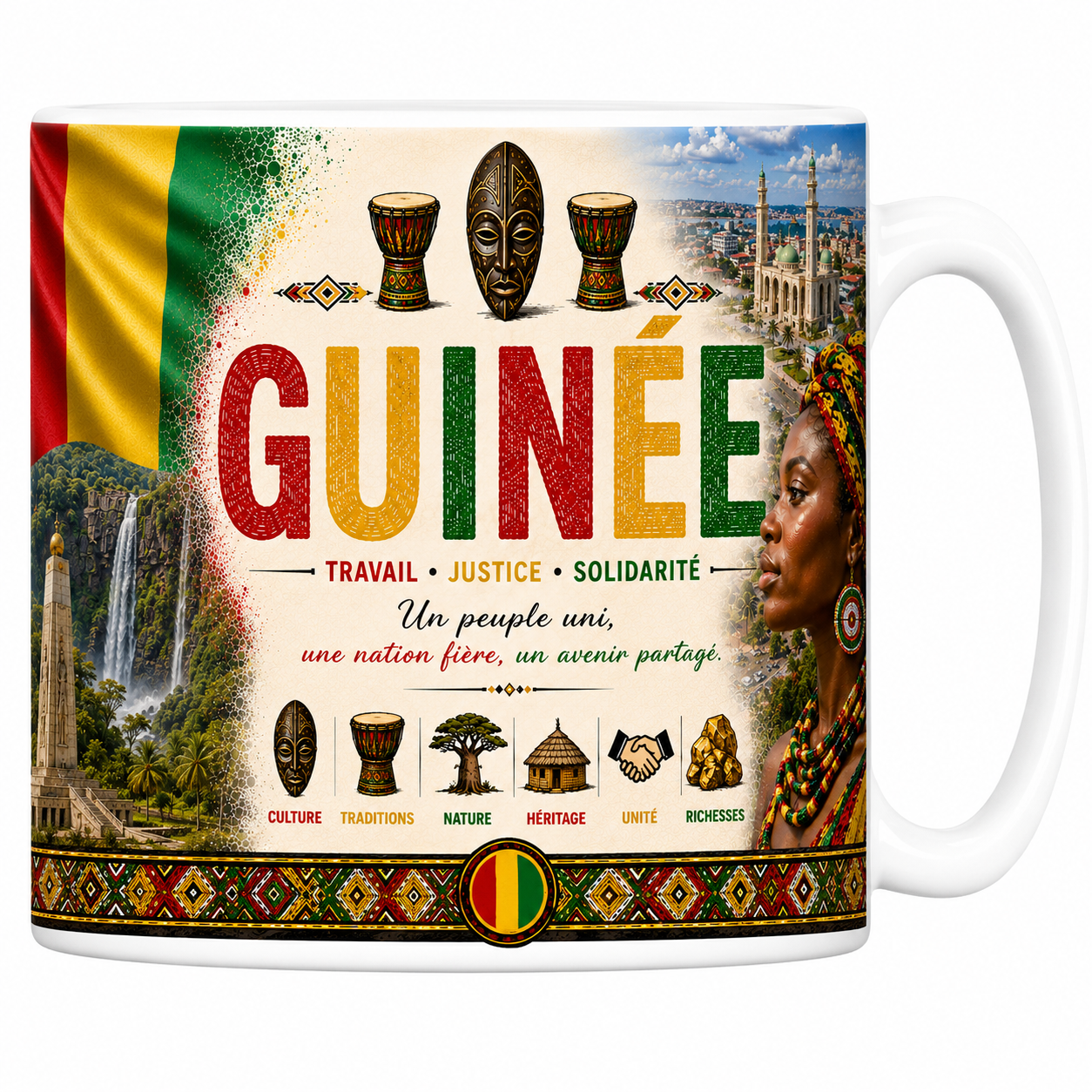 Mug Souvenir Guinée - Fouta-Djalon & Traditions