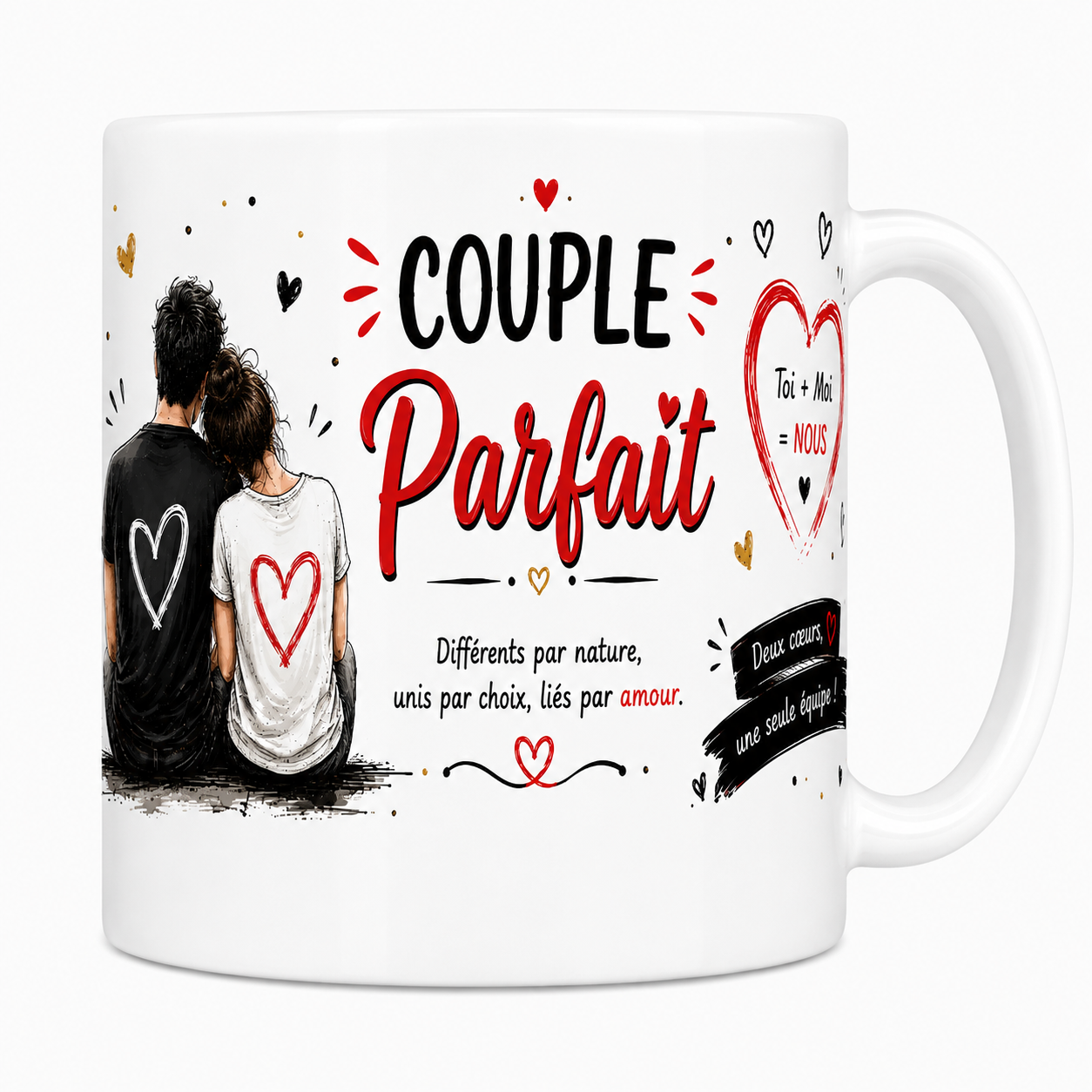 Mug Couple Parfait - Duo Indissociable