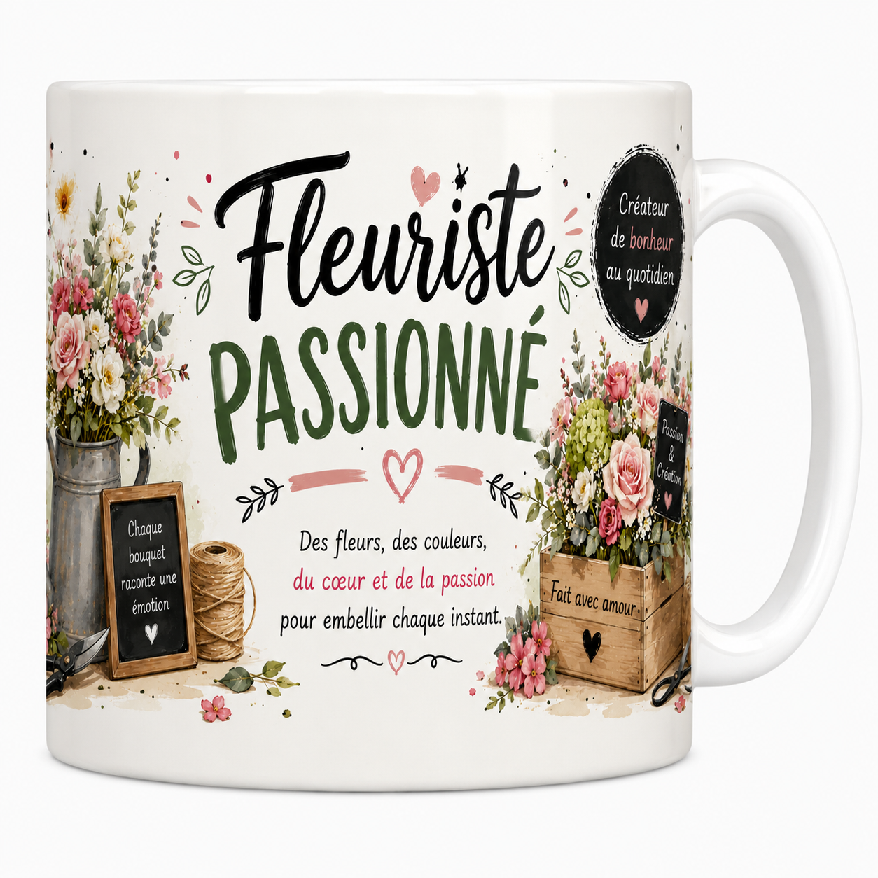 Mug Fleuriste Passionné - Art Floral