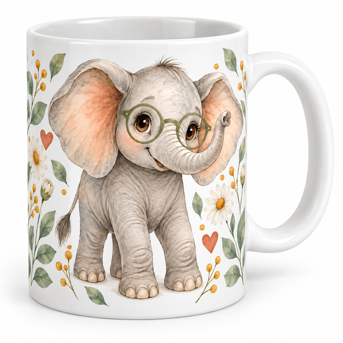 Mug Éléphanteau à lunettes