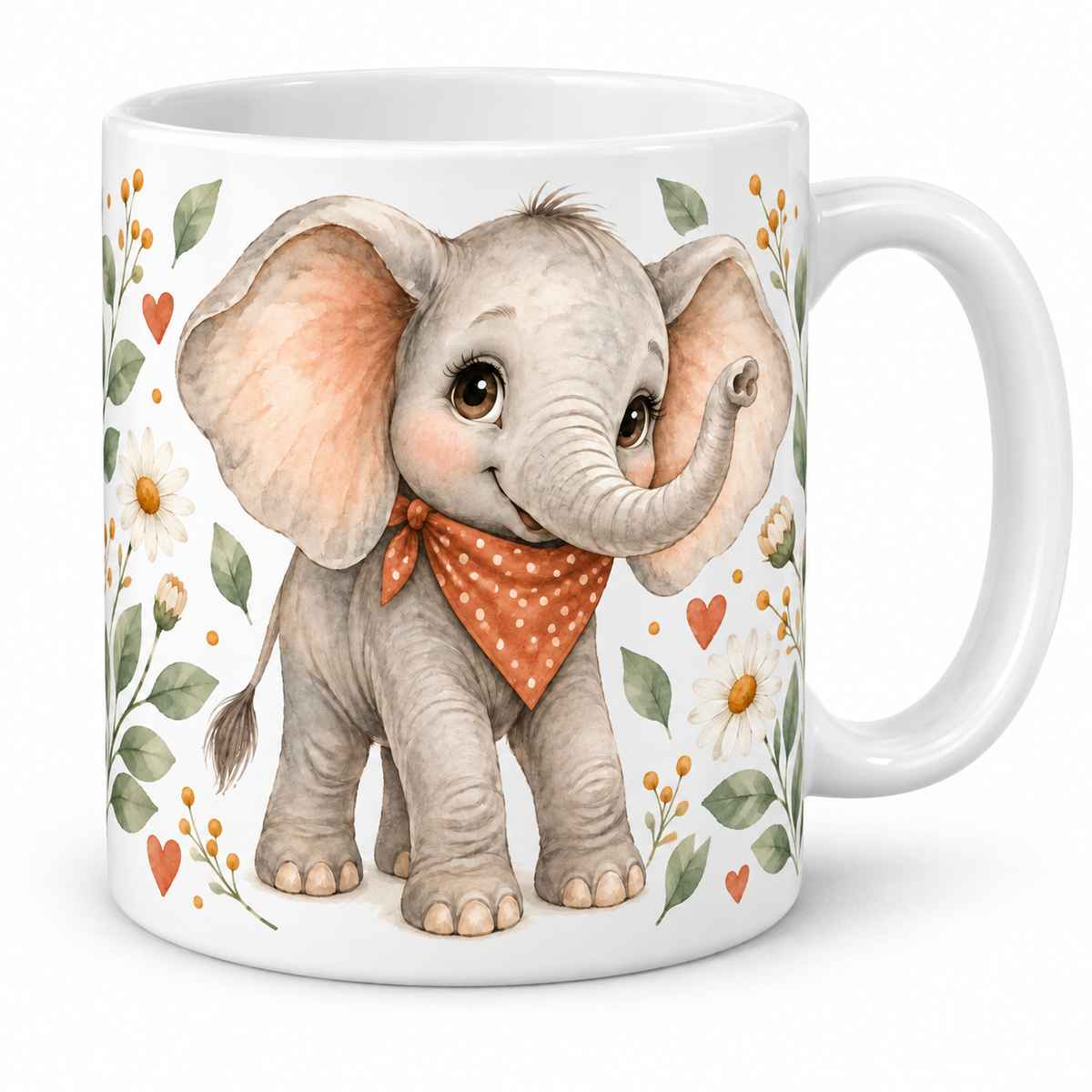 Mug Éléphanteau au foulard