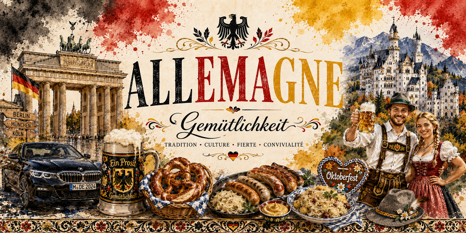 Mug Allemagne - Gemütlichkeit, L'Art de Vivre Germanique