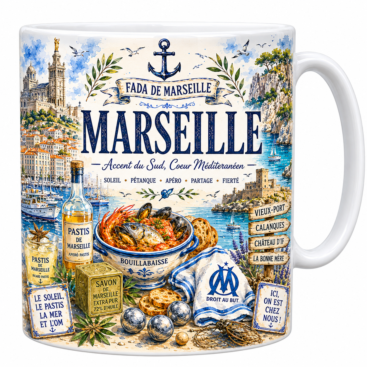 Mug Marseille - Fada de Marseille, Accent du Sud