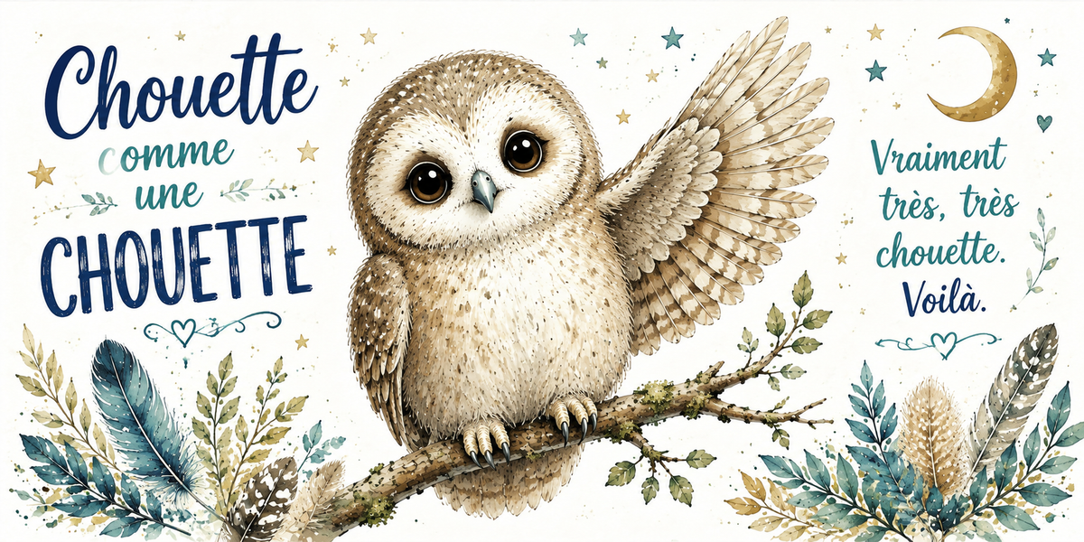 Visuel « Chouette comme une chouette, vraiment très très chouette, voilà »