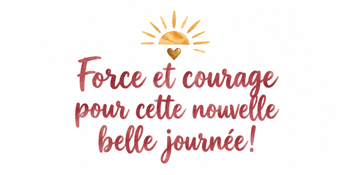 Visuel Force et Courage rose
