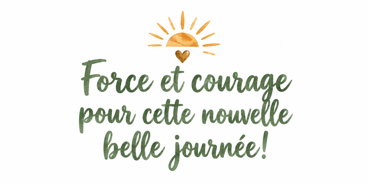 Visuel Force et Courage sauge