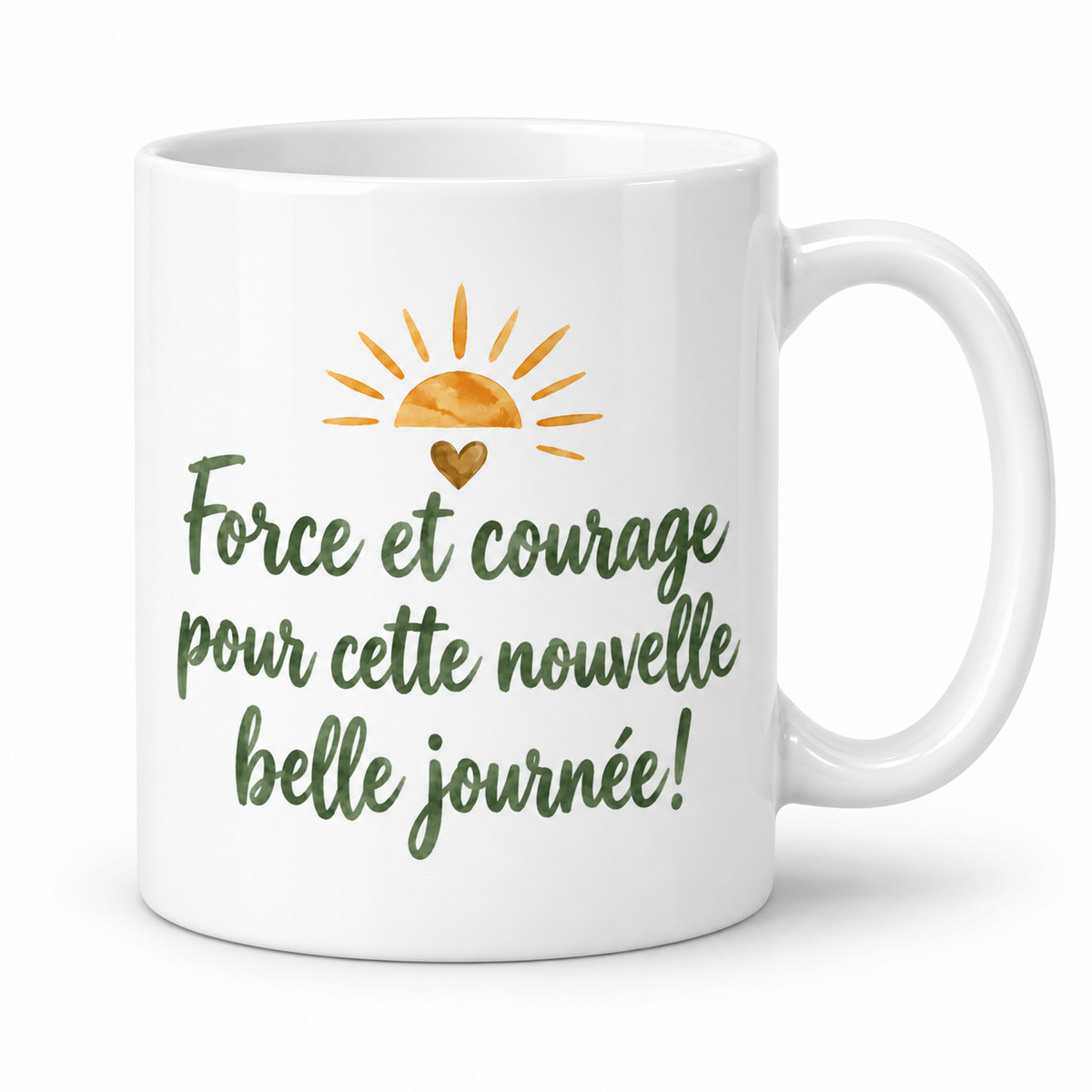 Mug Force et Courage sauge
