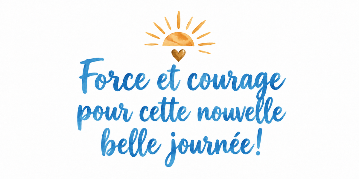 Visuel Force et Courage bleu ciel
