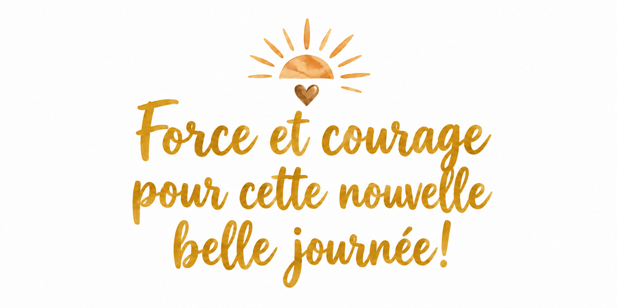 Visuel Force et Courage jaune