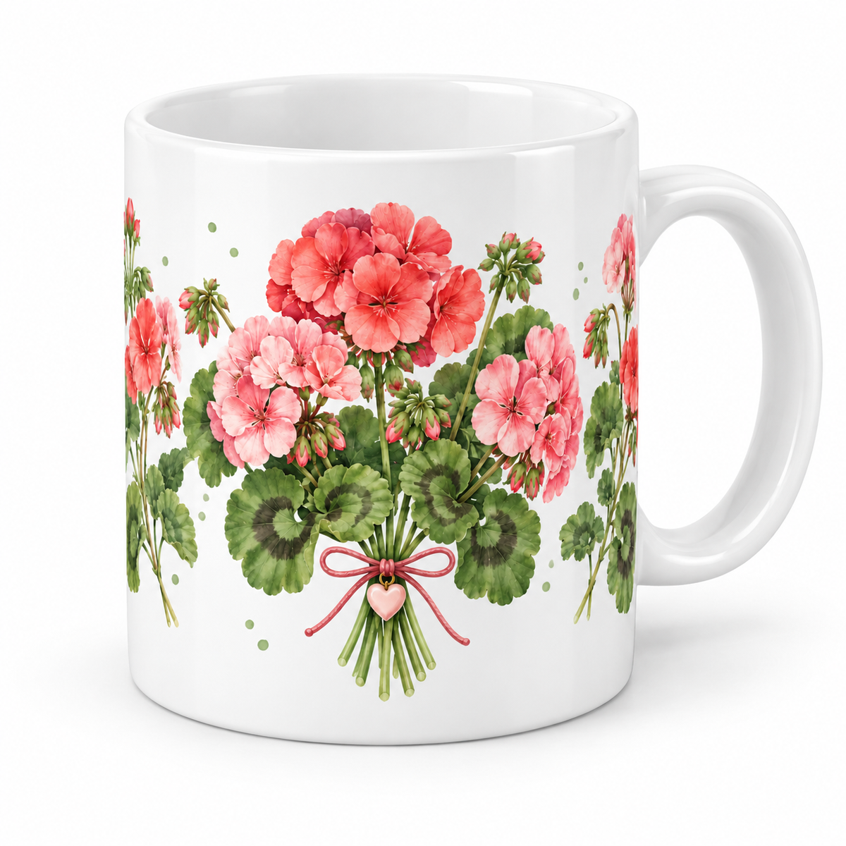 Mug Géranium cœur
