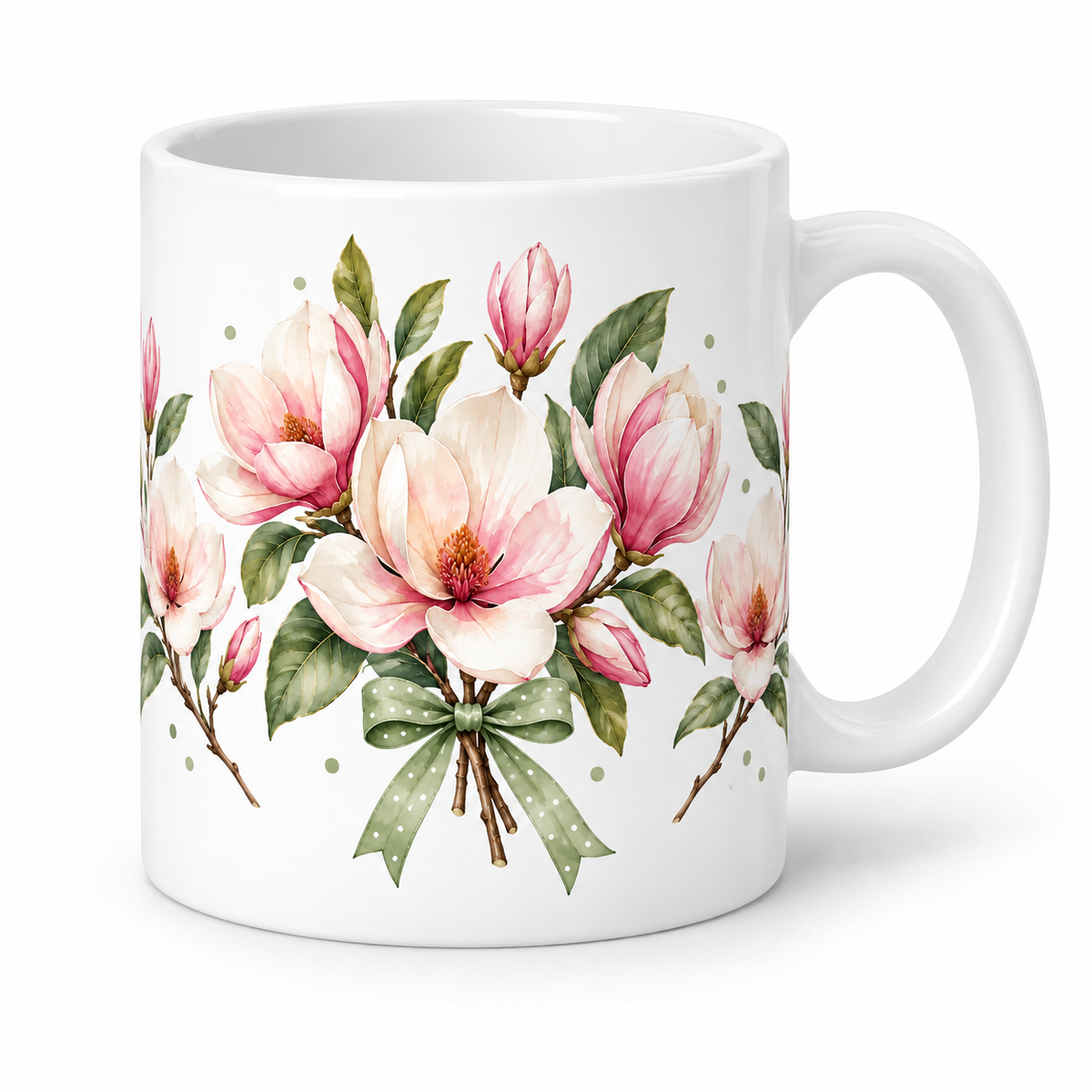 Mug Magnolia ruban sauge