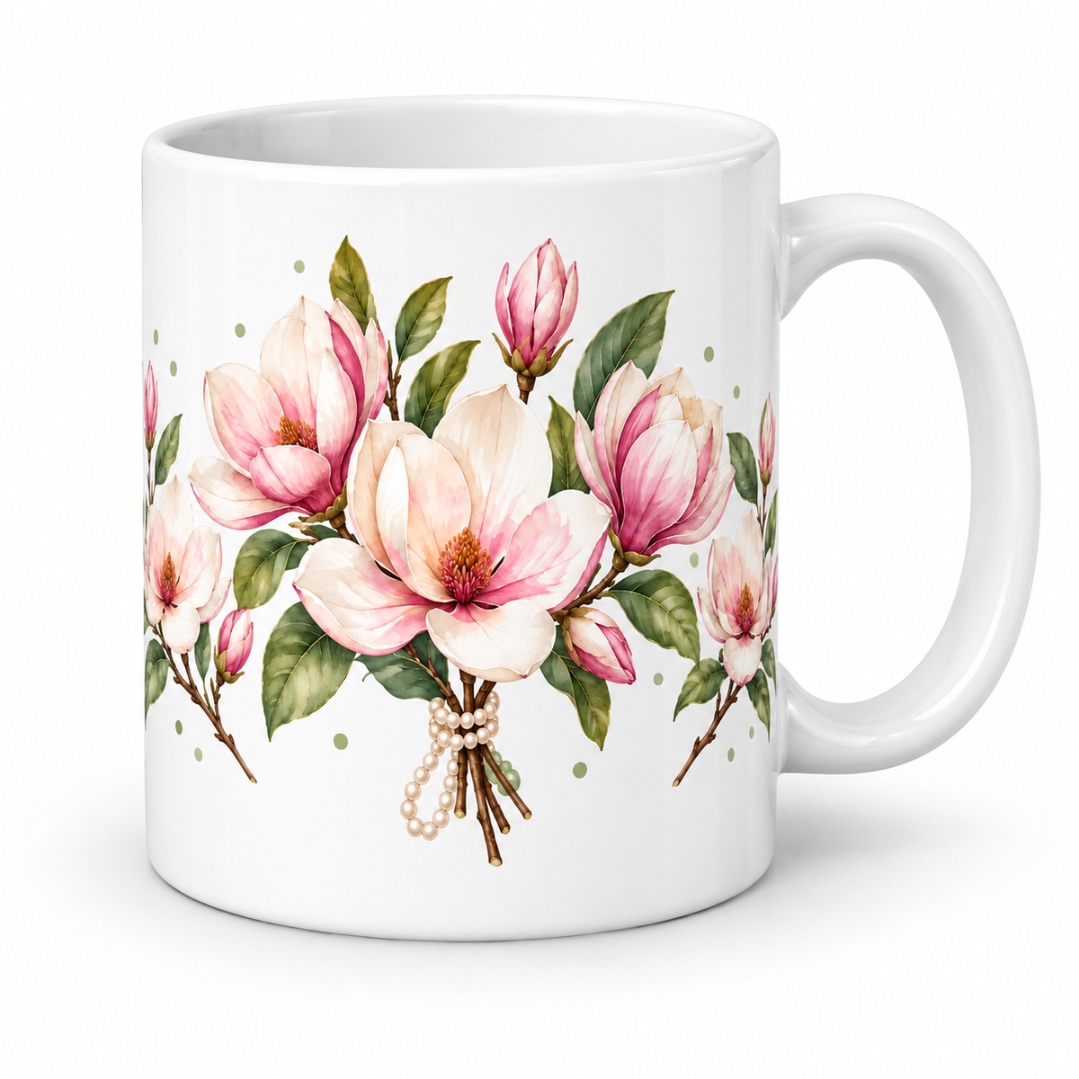 Mug Magnolia collier de perles