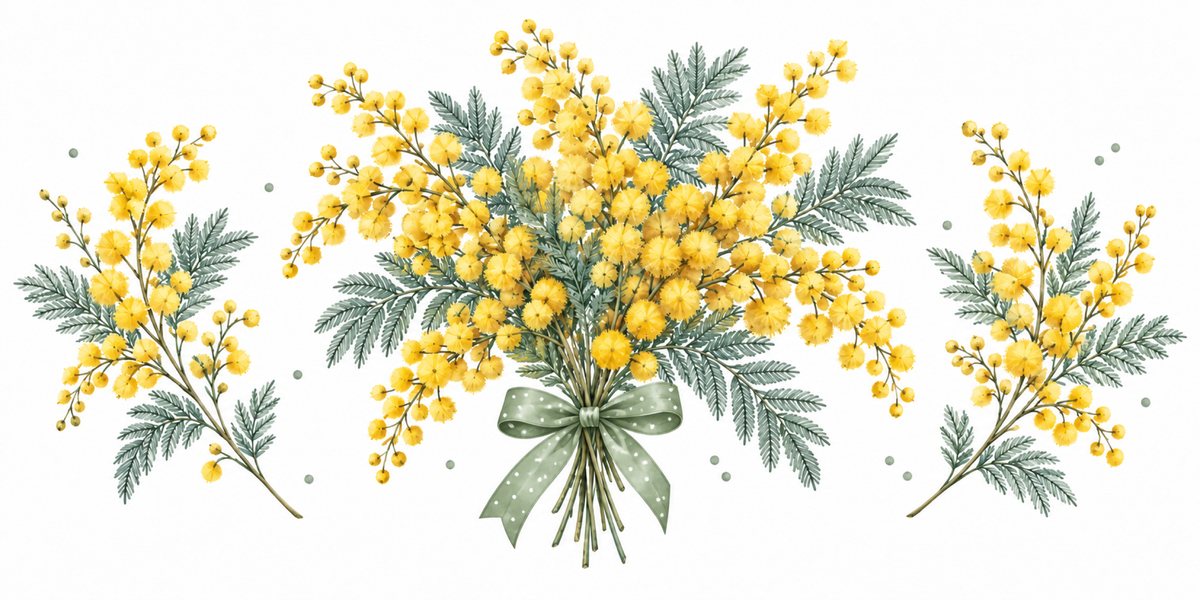 Visuel Mimosa ruban sauge