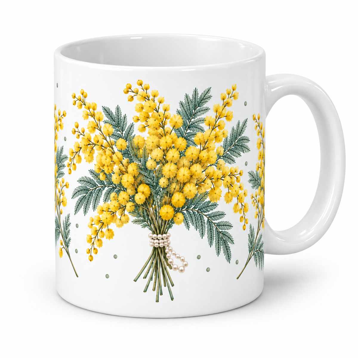 Mug Mimosa collier de perles