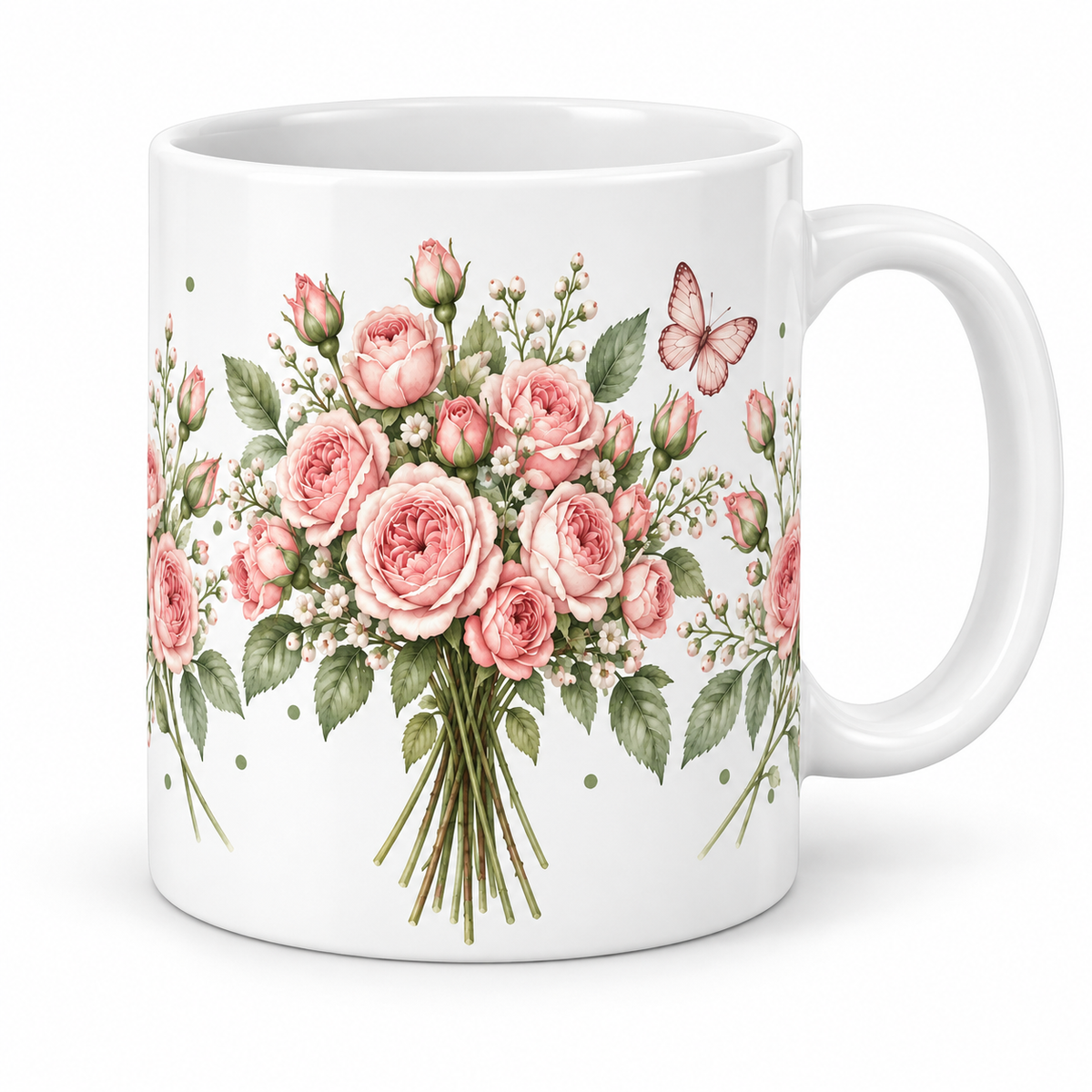 Mug Mini-Roses papillon