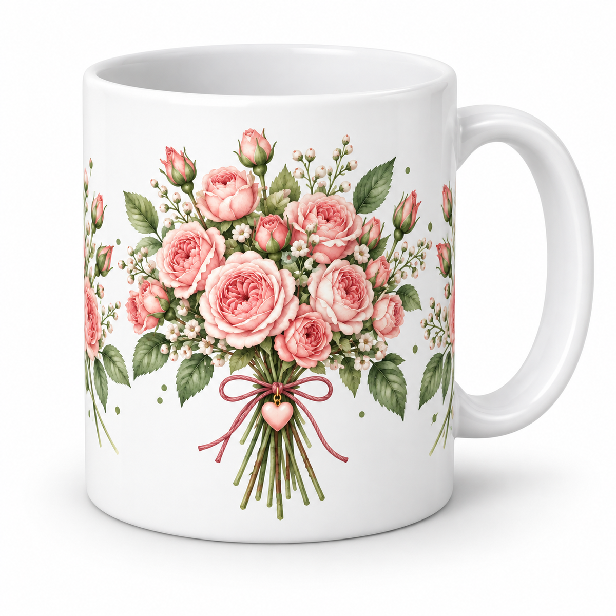Mug Mini-Roses cœur