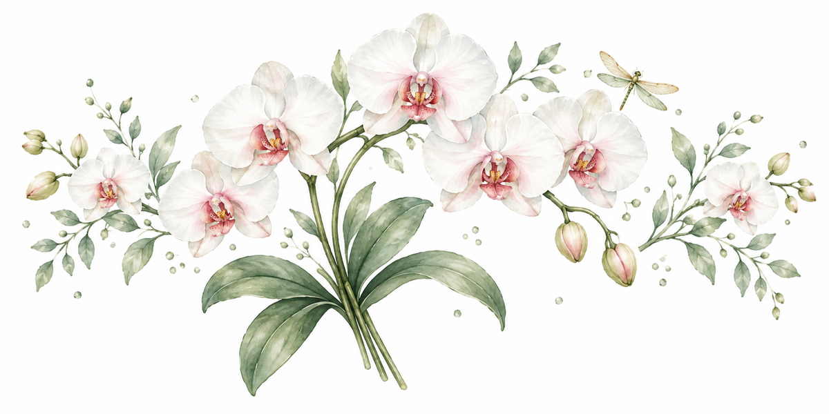 Visuel Orchidées libellule