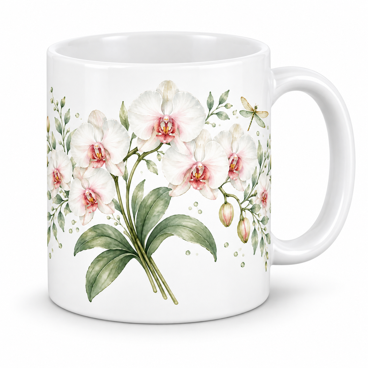 Mug Orchidées libellule