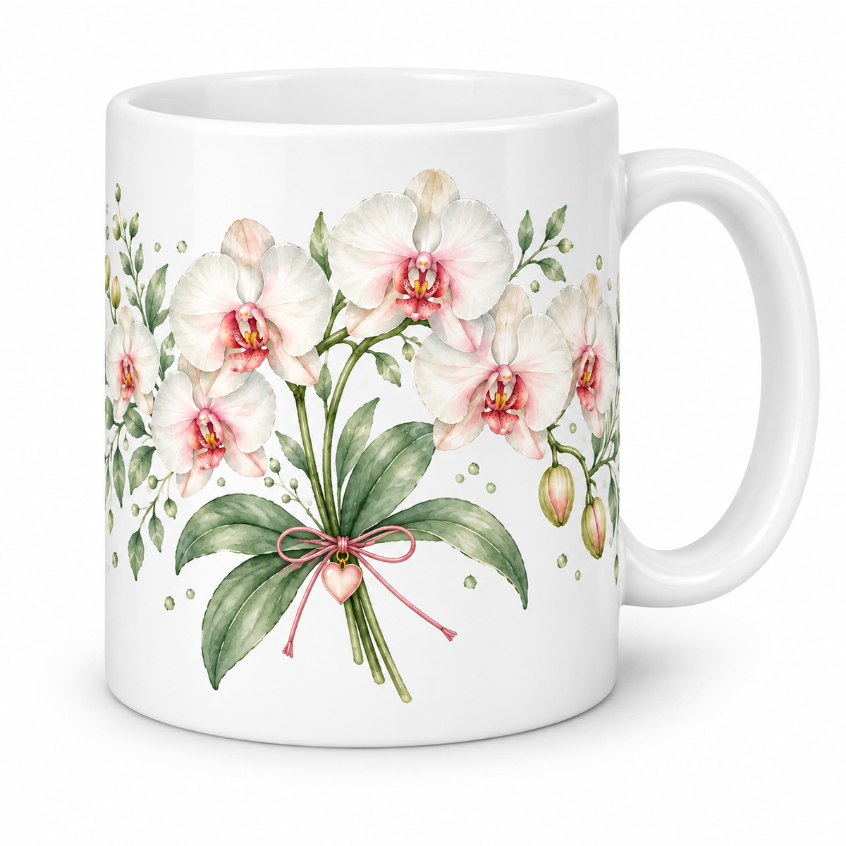 Mug Orchidées cœur