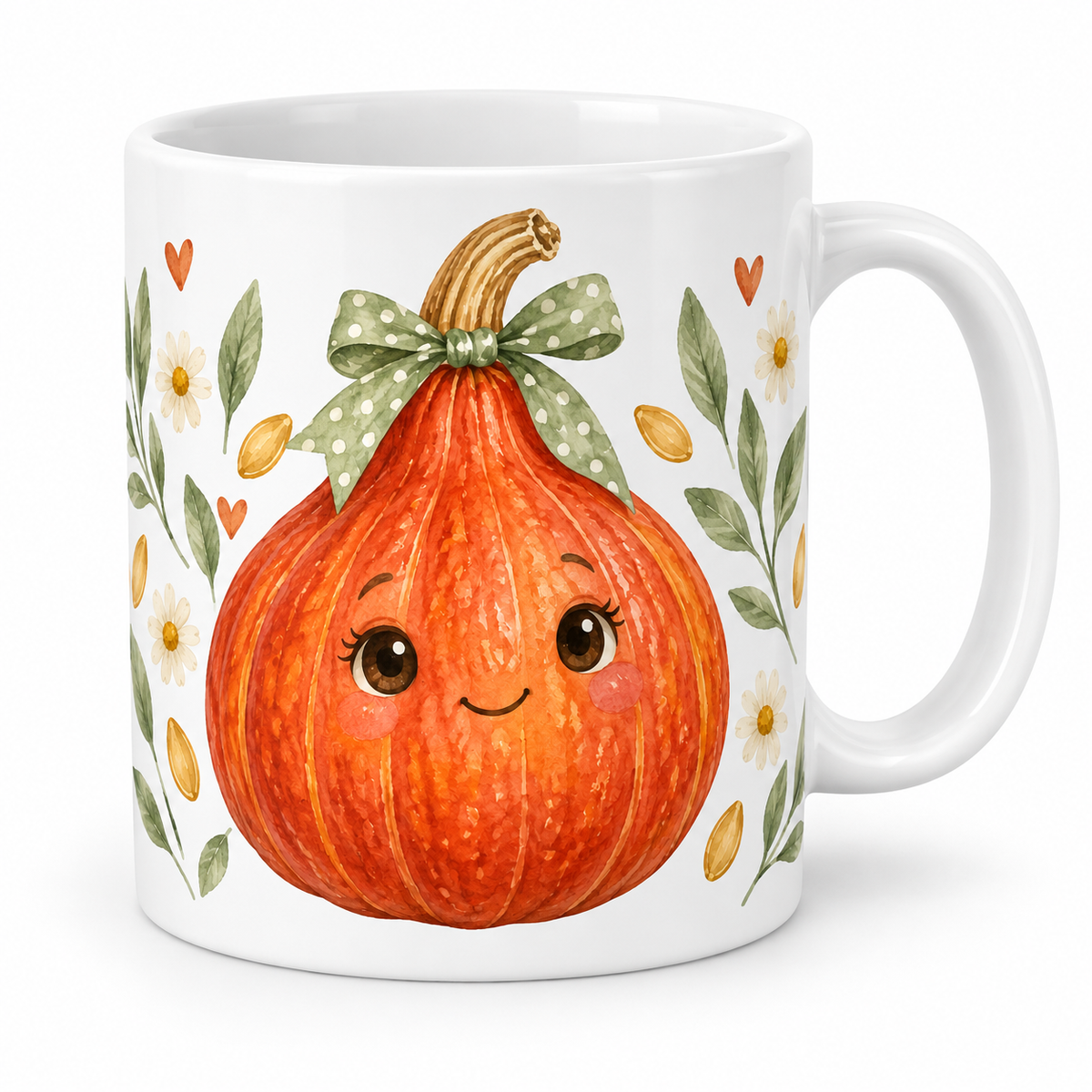 Mug Potimarron au nœud vert