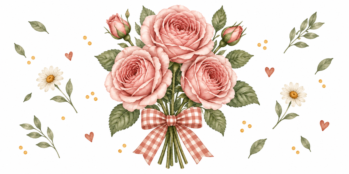 Visuel Roses vichy