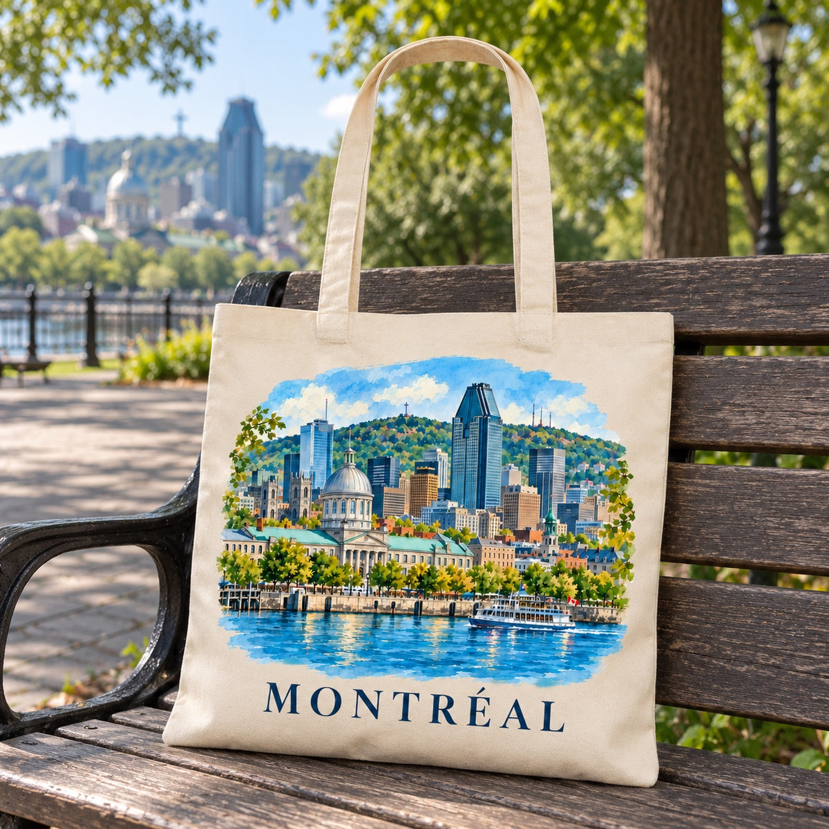 Tote bag Montréal Essentiel en situation