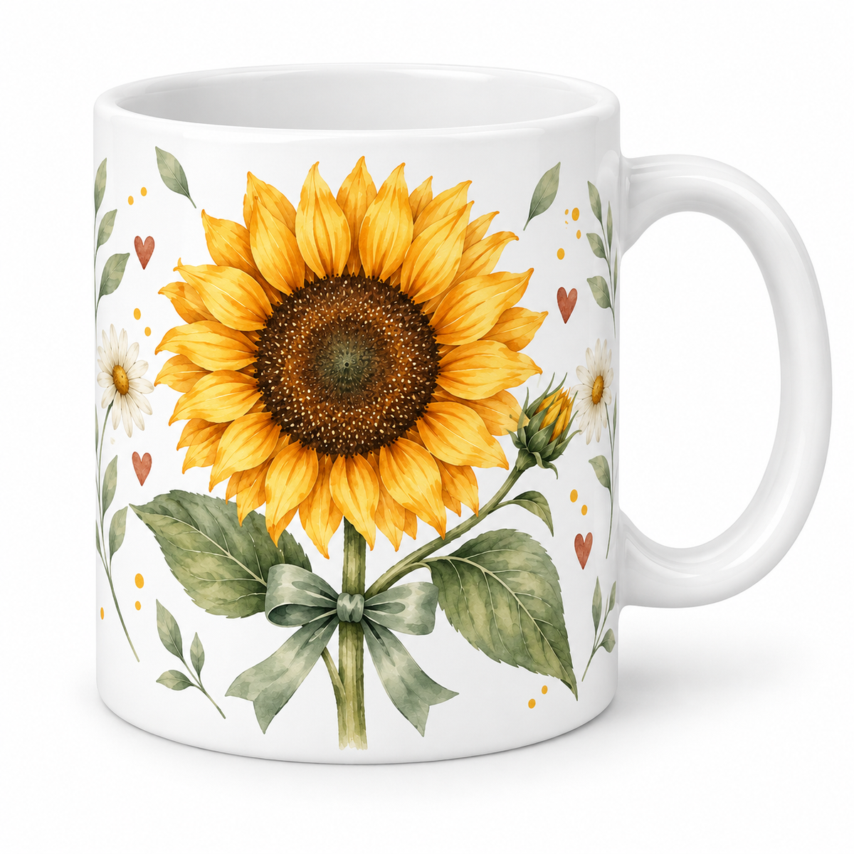 Lot de 6 Mugs Tournesol - Une Fleur Qui en Contient Mille