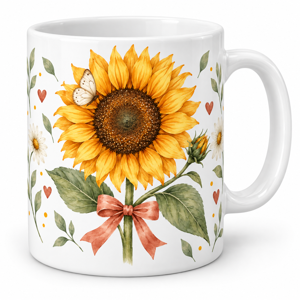 Lot de 6 Mugs Tournesol - Une Fleur Qui en Contient Mille