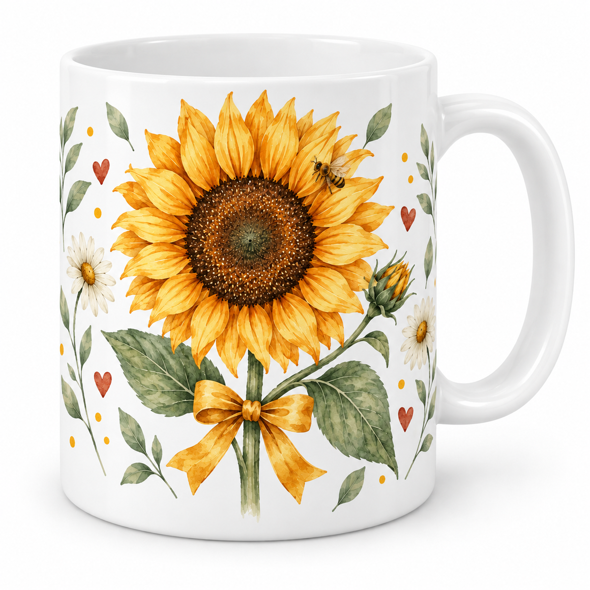 Lot de 6 Mugs Tournesol - Une Fleur Qui en Contient Mille