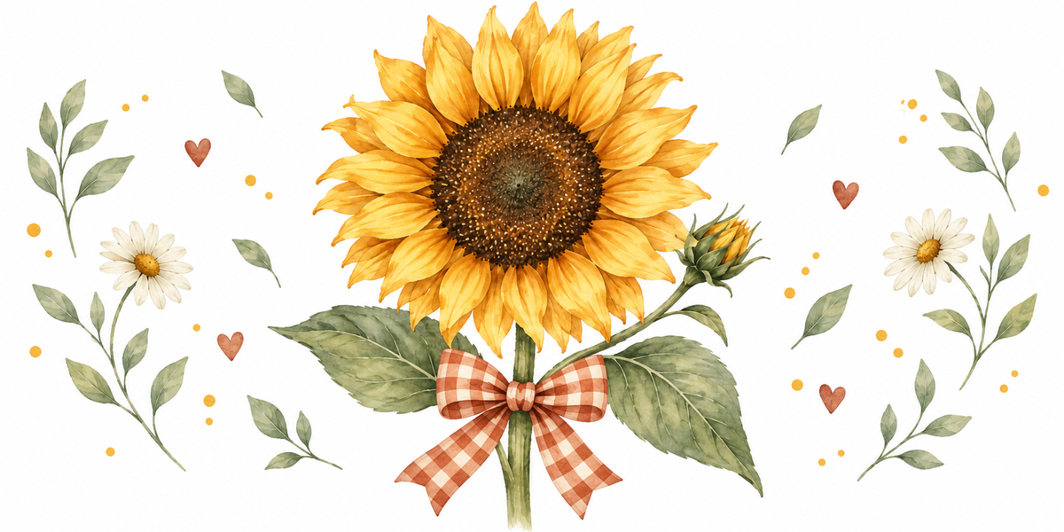 Lot de 6 Mugs Tournesol - Une Fleur Qui en Contient Mille