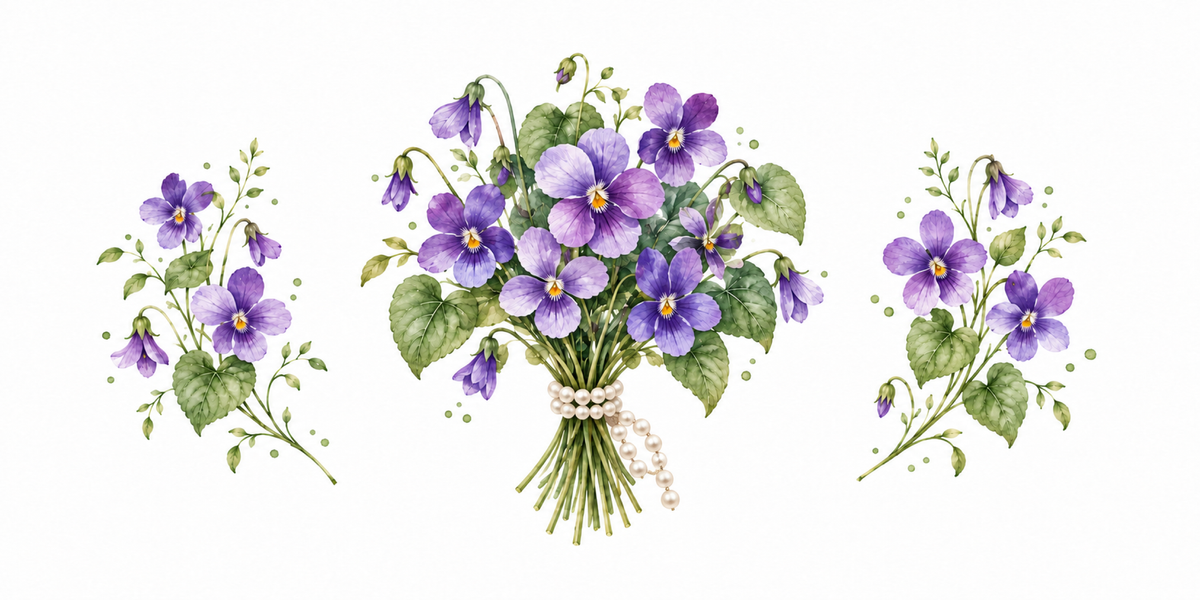 Visuel Violette collier de perles