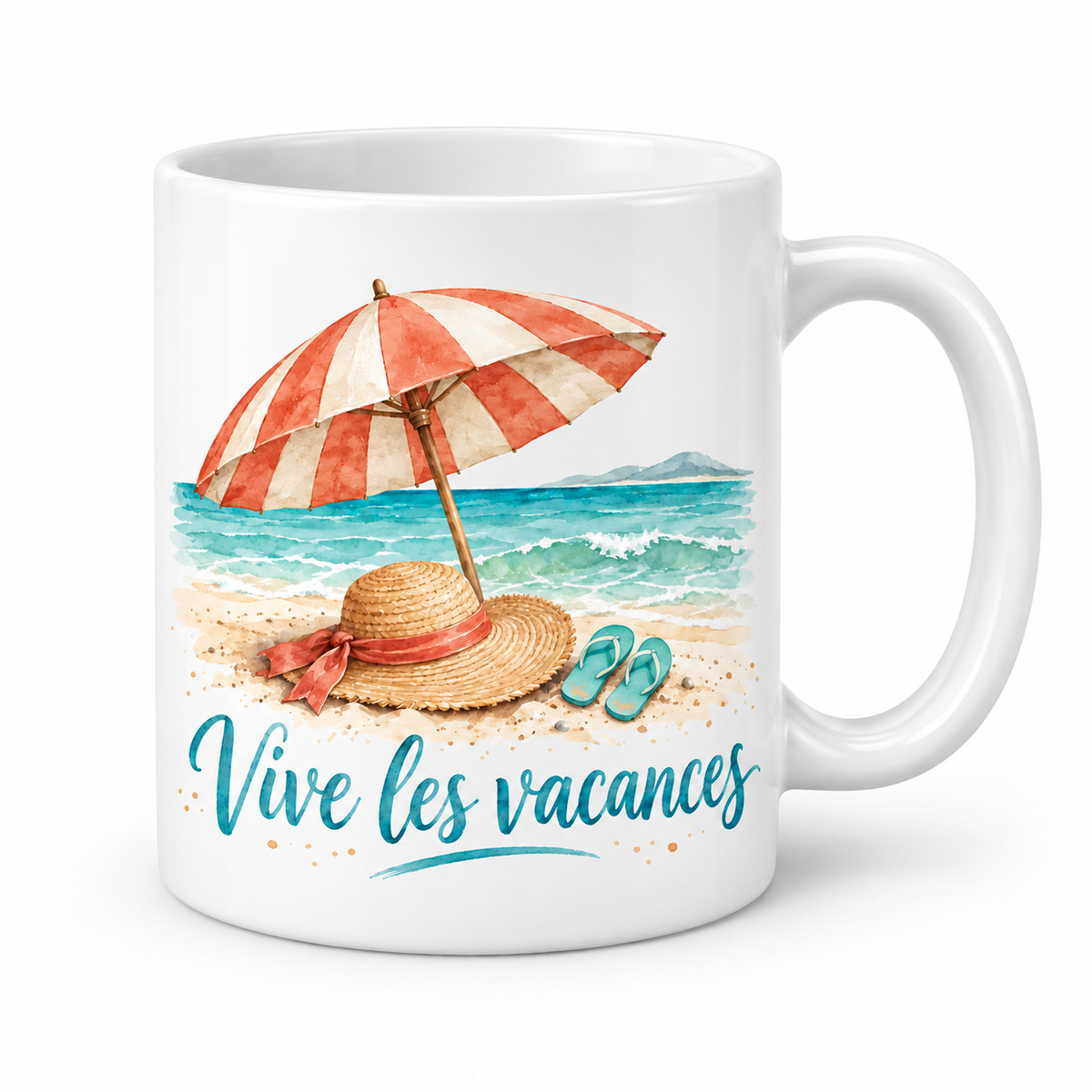 Mug Vive les vacances aux tongs