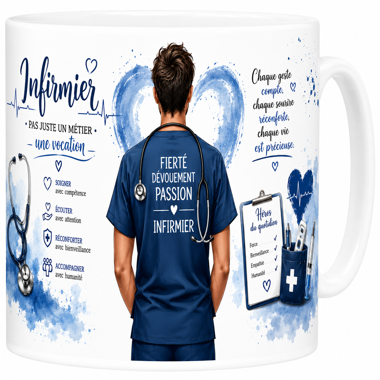 Mug Infirmier - Une Vocation, Pas un Métier