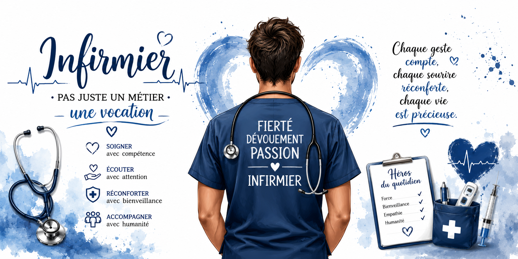 Mug Infirmier - Une Vocation, Pas un Métier