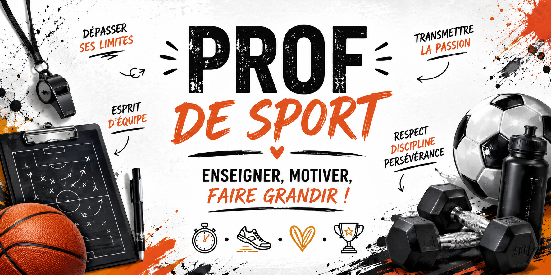 Mug Prof de Sport - Plus qu'un Métier, Une Vocation
