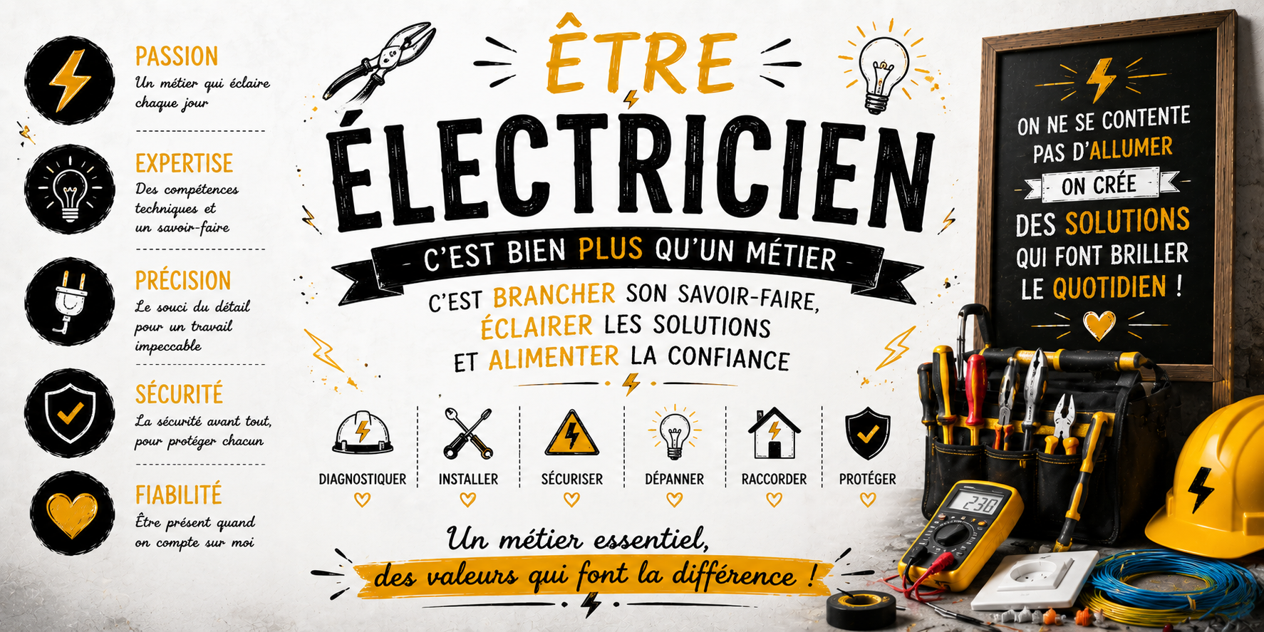 Mug Électricien - Plus qu'un Métier, Une Vocation