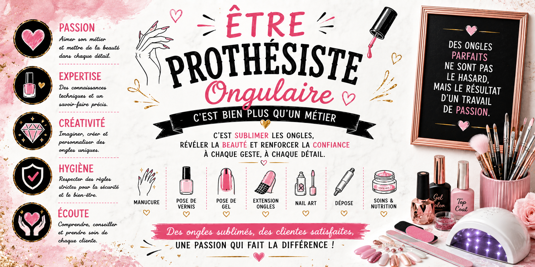 Mug Prothésiste Ongulaire - Plus qu'un Métier, Une Vocation