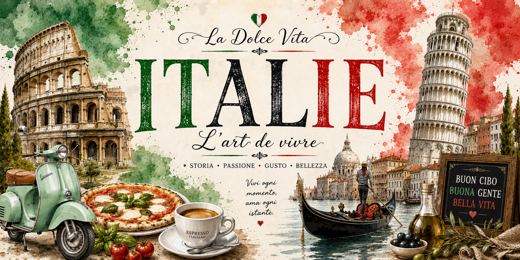 Mug Italie - L'Art de Vivre à l'Italienne
