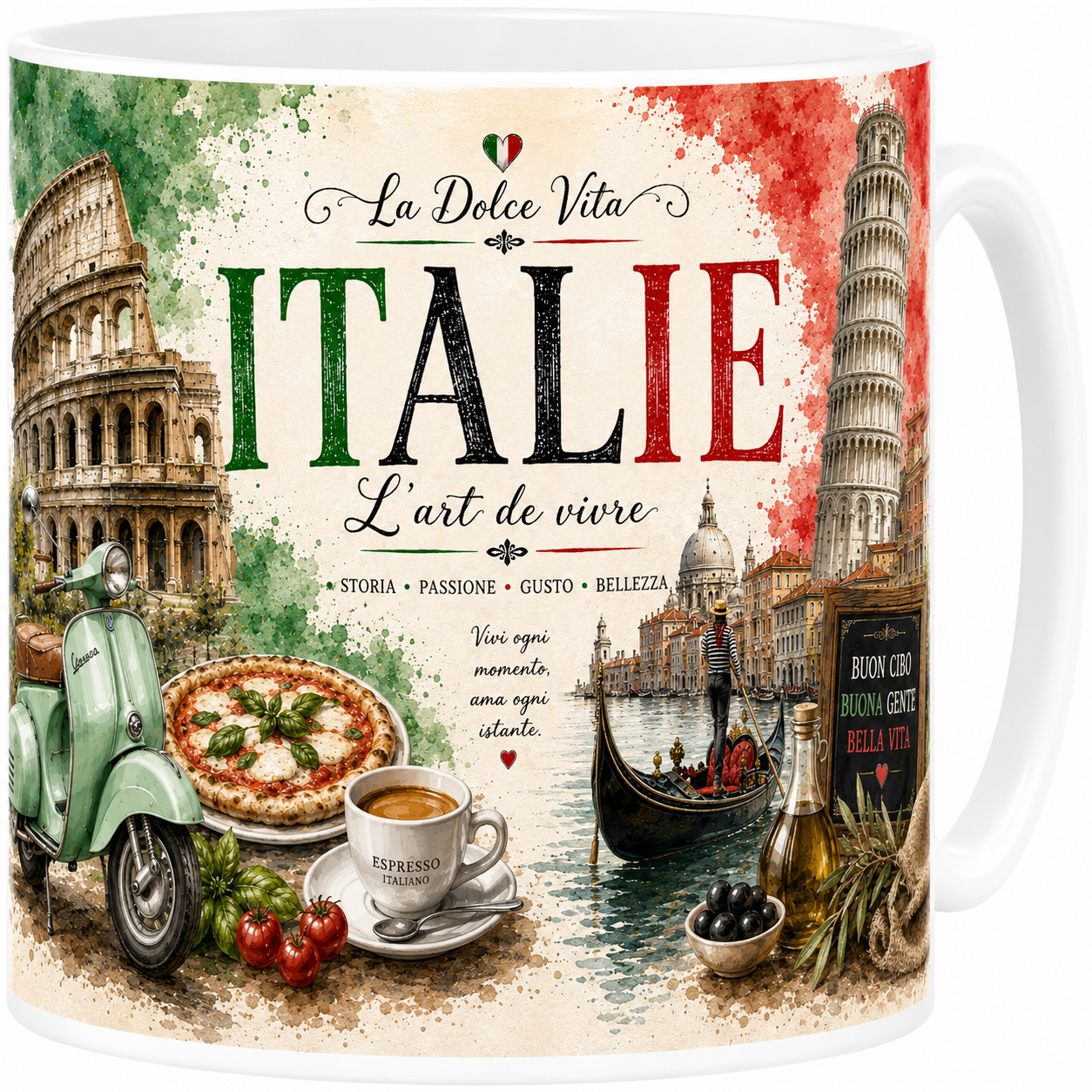 Mug Italie - L'Art de Vivre à l'Italienne