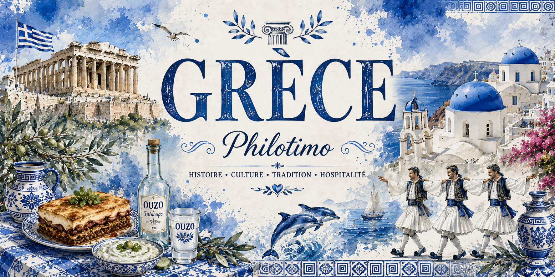 Mug Grèce - Philotimo, L'Art de Vivre Hellénique