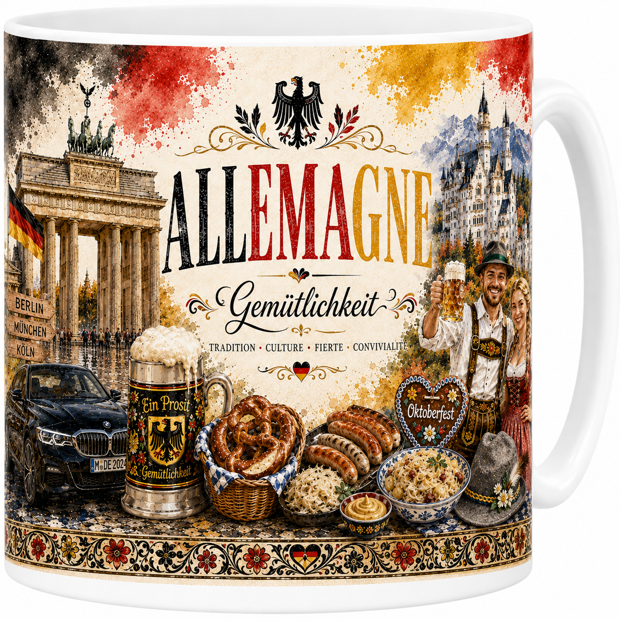 Mug Allemagne - Gemütlichkeit, L'Art de Vivre Germanique