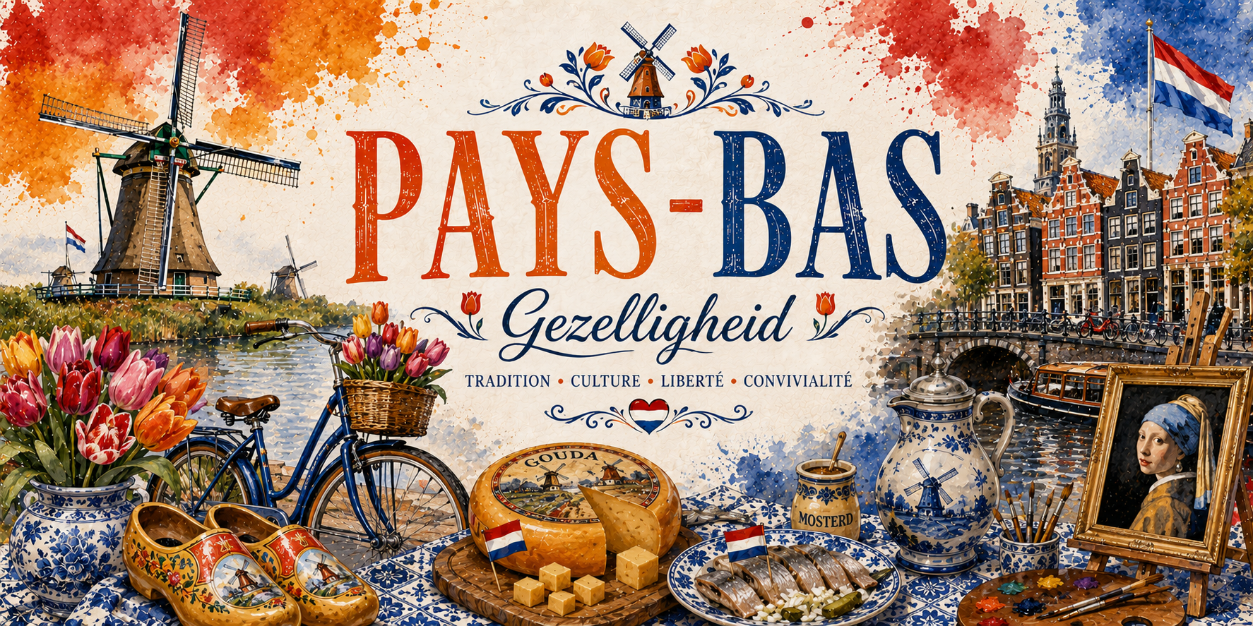Mug Pays-Bas - Gezelligheid, L'Art de Vivre Néerlandais