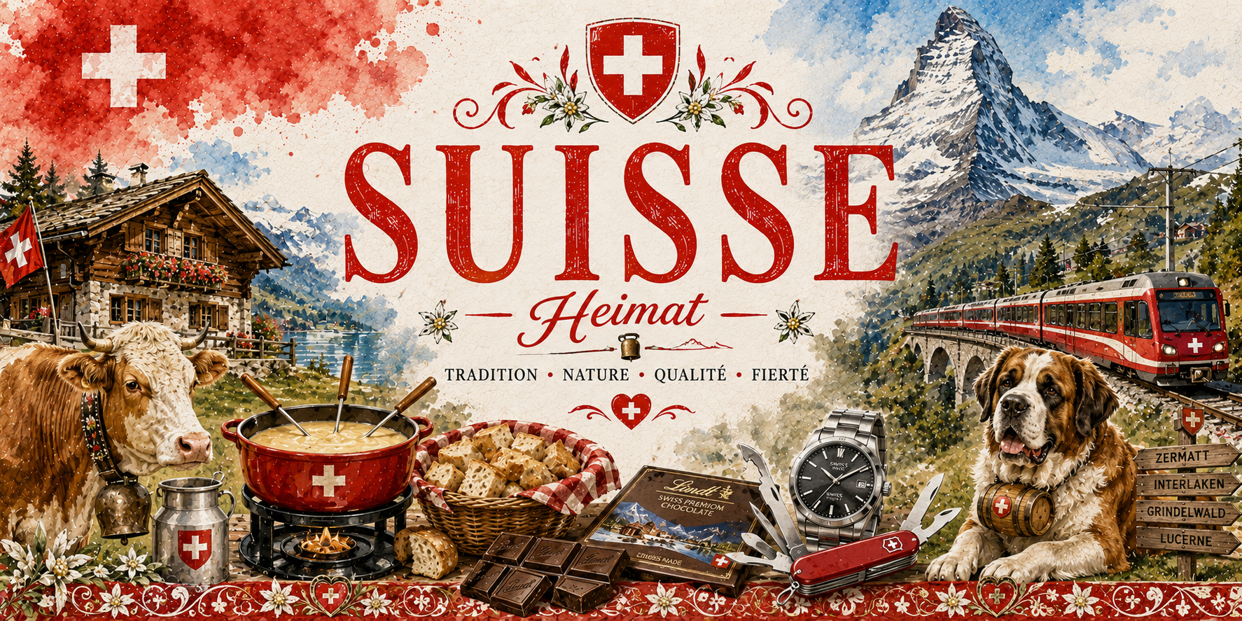 Mug Suisse - Heimat, L'Art de Vivre Alpin