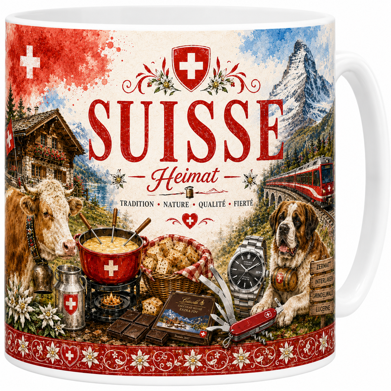 Mug Suisse - Heimat, L'Art de Vivre Alpin