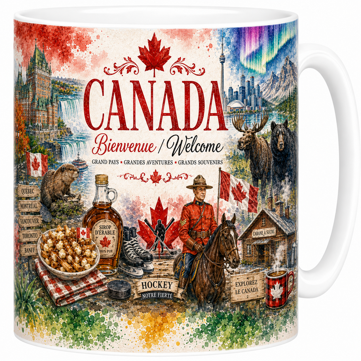 Mug Canada - Bienvenue / Welcome, L'Art de Vivre Canadien