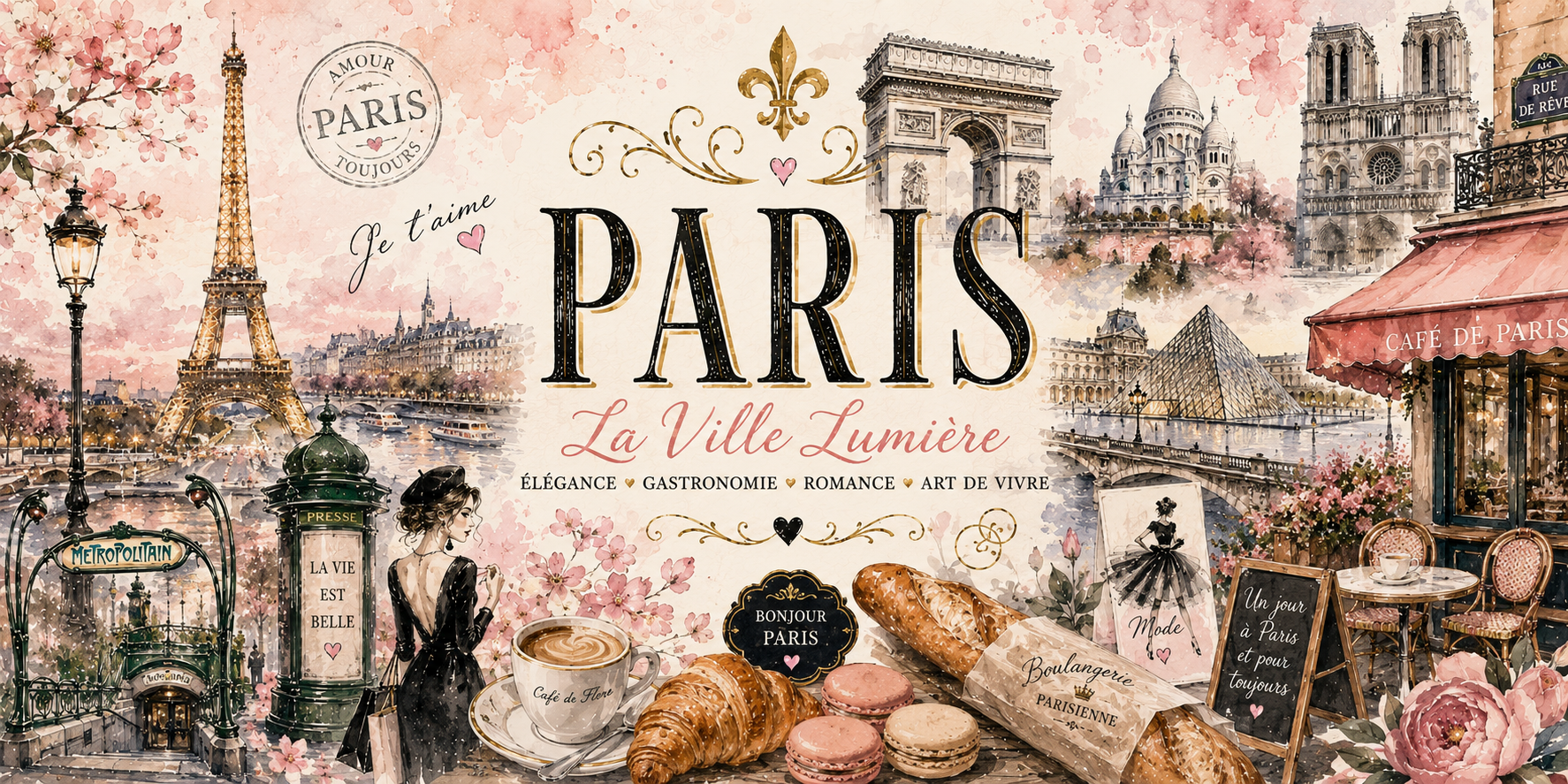 Mug Paris - La Ville Lumière, L'Art de Vivre Parisien
