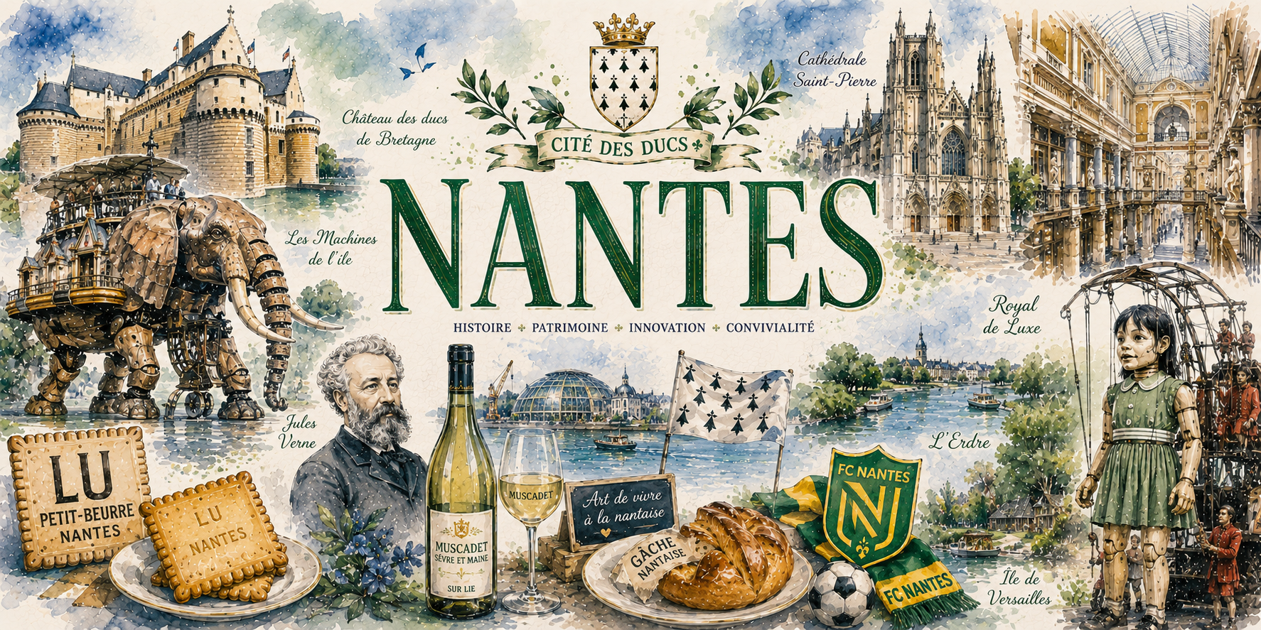 Mug Nantes - Cité des Ducs, L'Art de Vivre Nantais